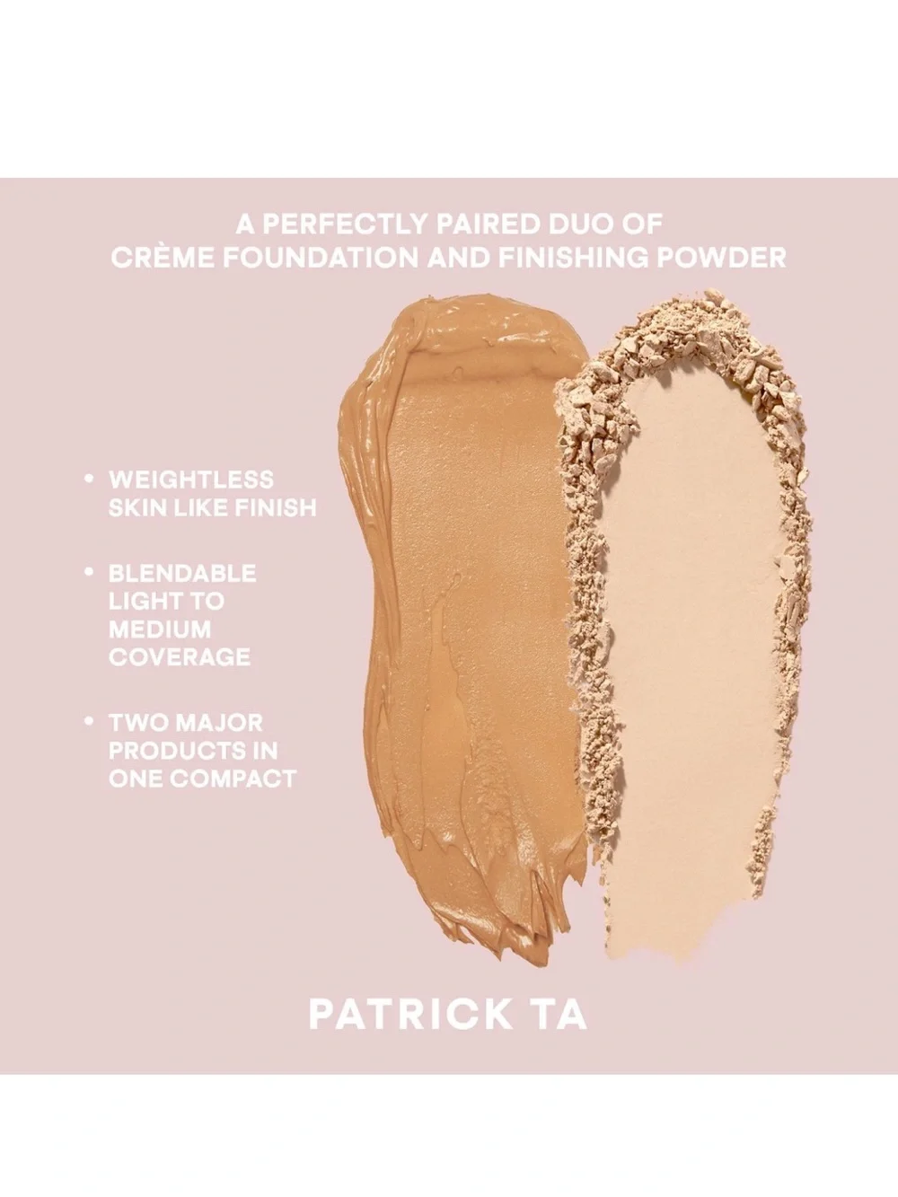 Patrick Ta Major Skin Crème Foundation & Finishing Powder — Light Medium 2 NIB✨
